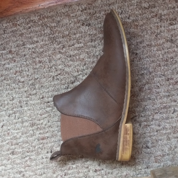 Rocket Dog Brown Vegan Leather Slip On Ankle Booties - Picture 4 of 11